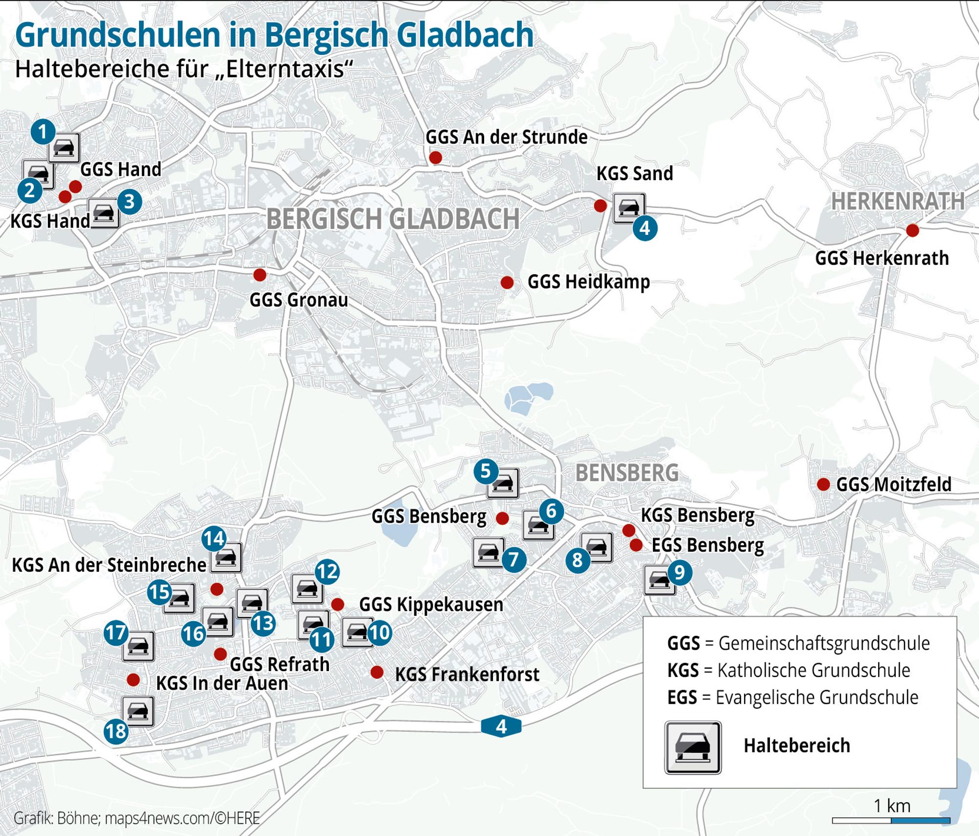 Grundschulen-Elterntaxi