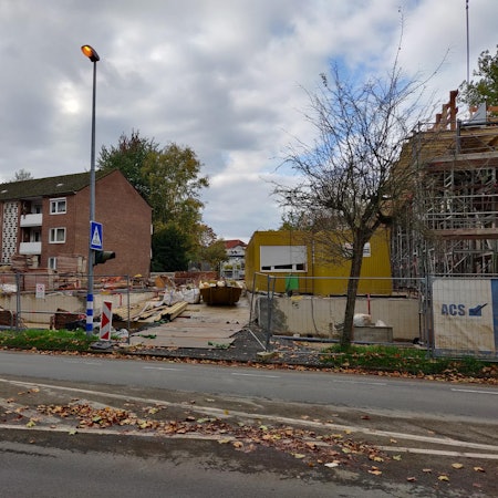 Rathausplatz Rampenbau