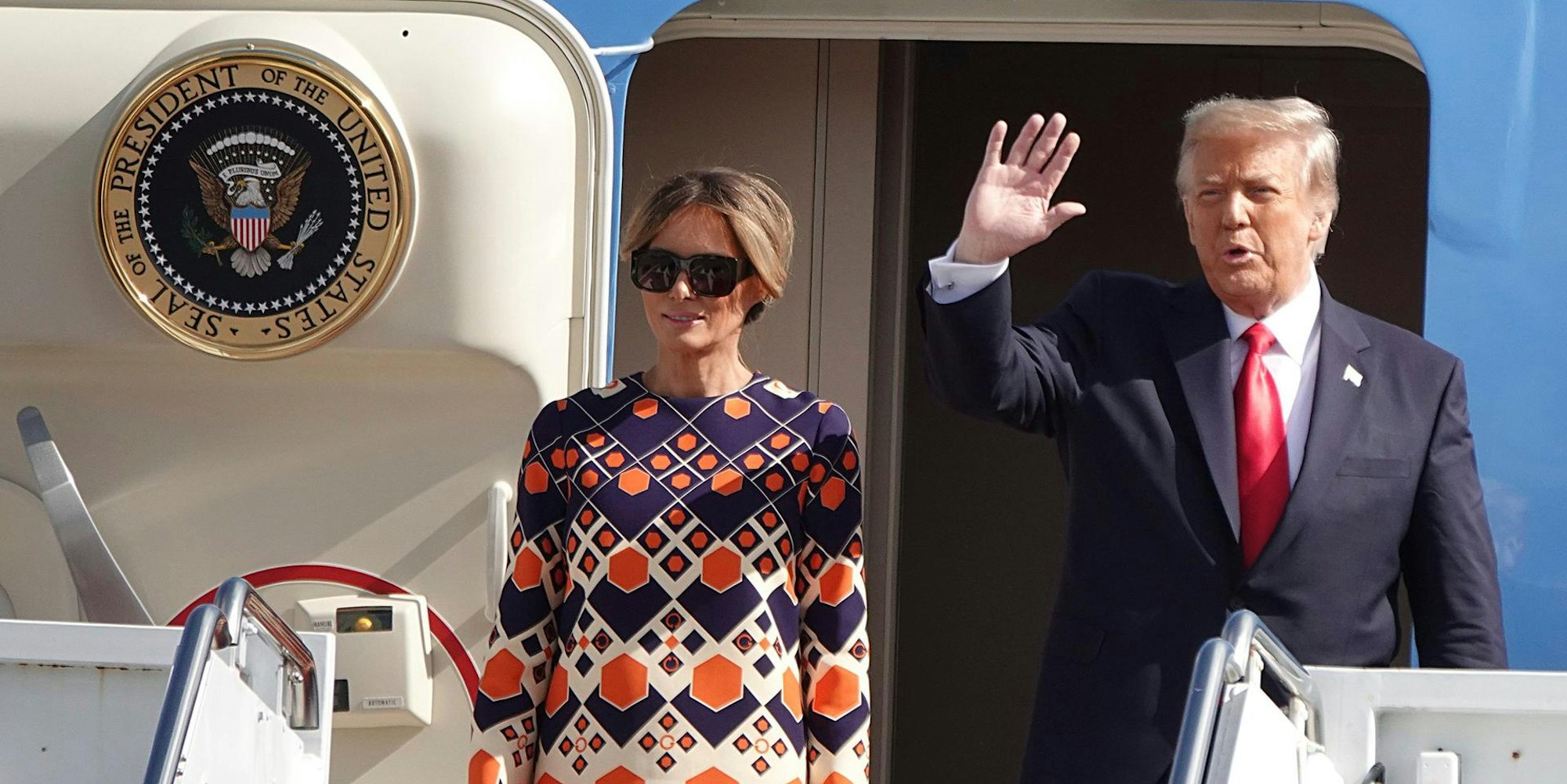 Trump Melania Abschied Florida
