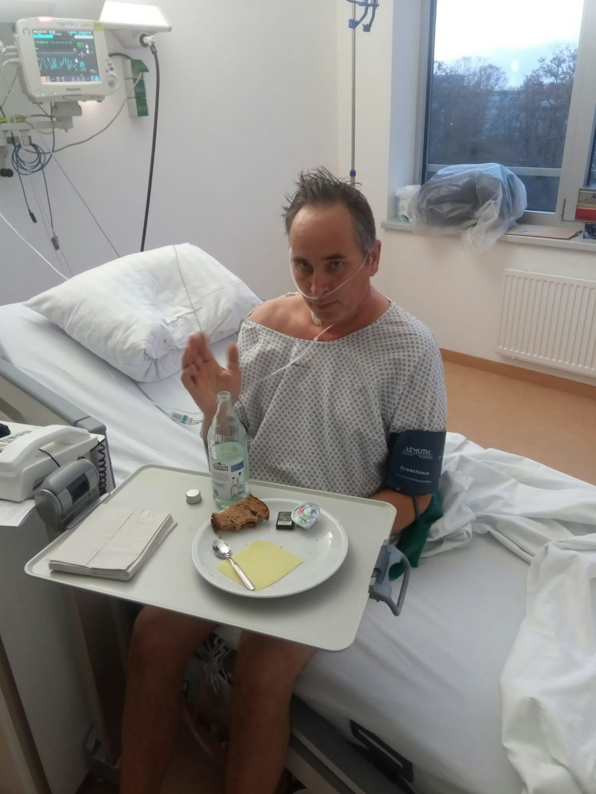 Wolfgang Stier im Krankenhaus