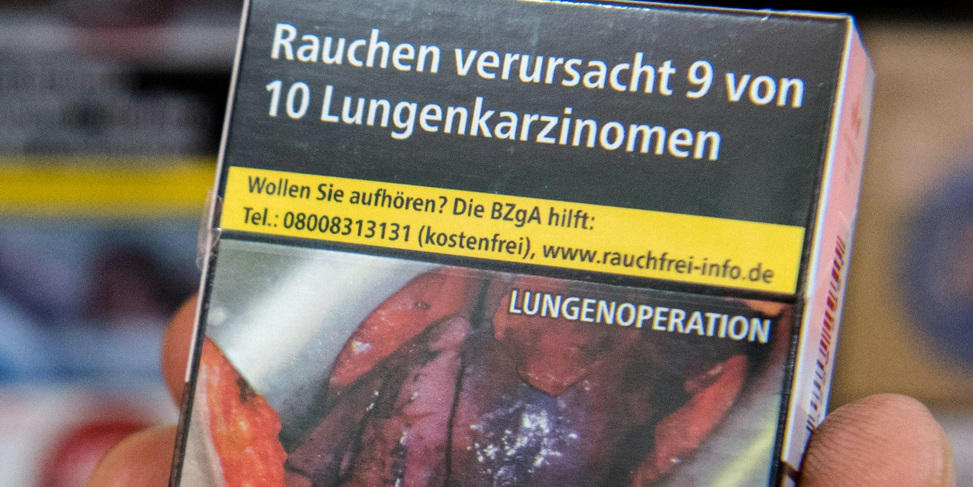 Raucherpackung Schockbild
