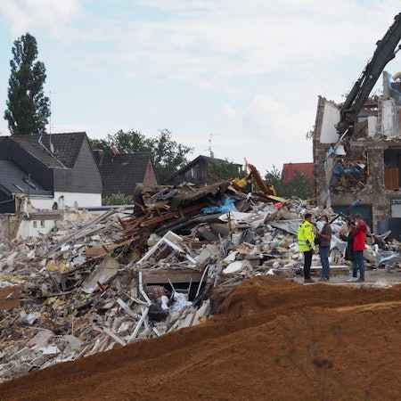 Zerstörtes Haus Flut Erftstadt-Blessem