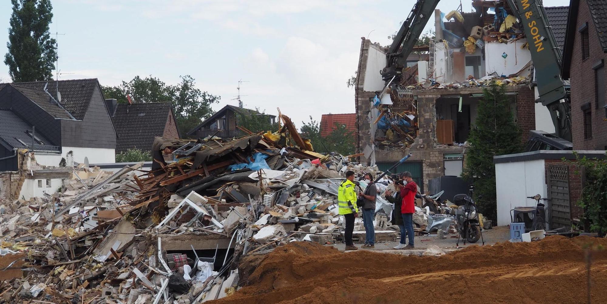 Zerstörtes Haus Flut Erftstadt-Blessem