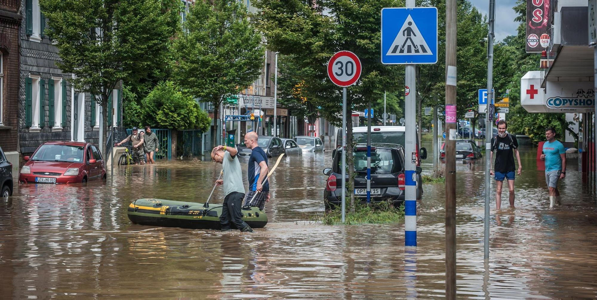 Hochwasser in Opladen