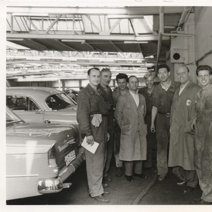 Opel-Reparaturbetrieb Köln-Braunsfeld Ende 1950er Jahre 20 cm