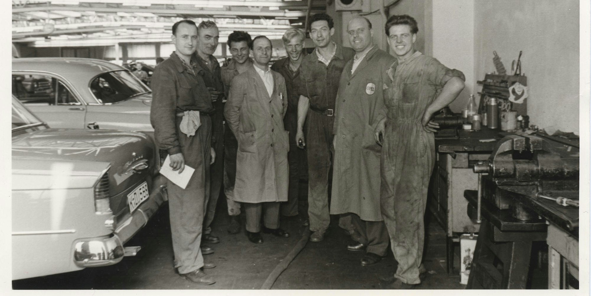 Opel-Reparaturbetrieb Köln-Braunsfeld Ende 1950er Jahre 20 cm