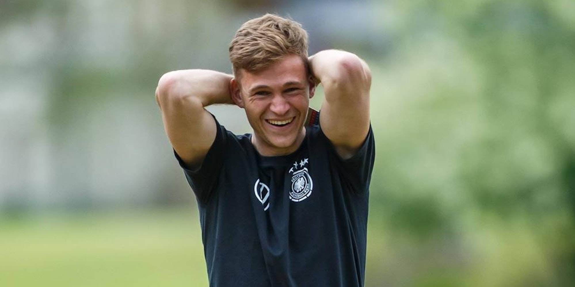 Kimmich lachend