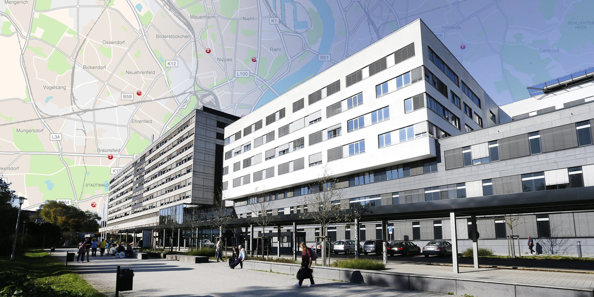 Optik Krankenhäuser Karte