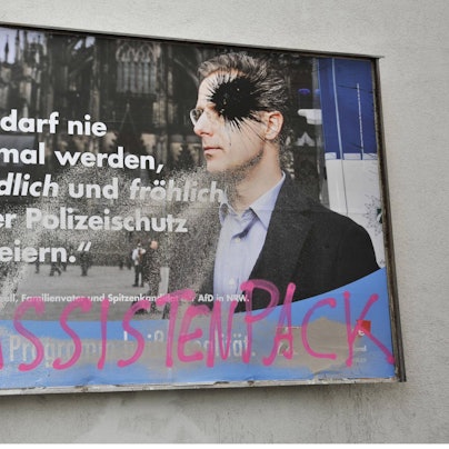 wahlplakat beschädigt nrw afd