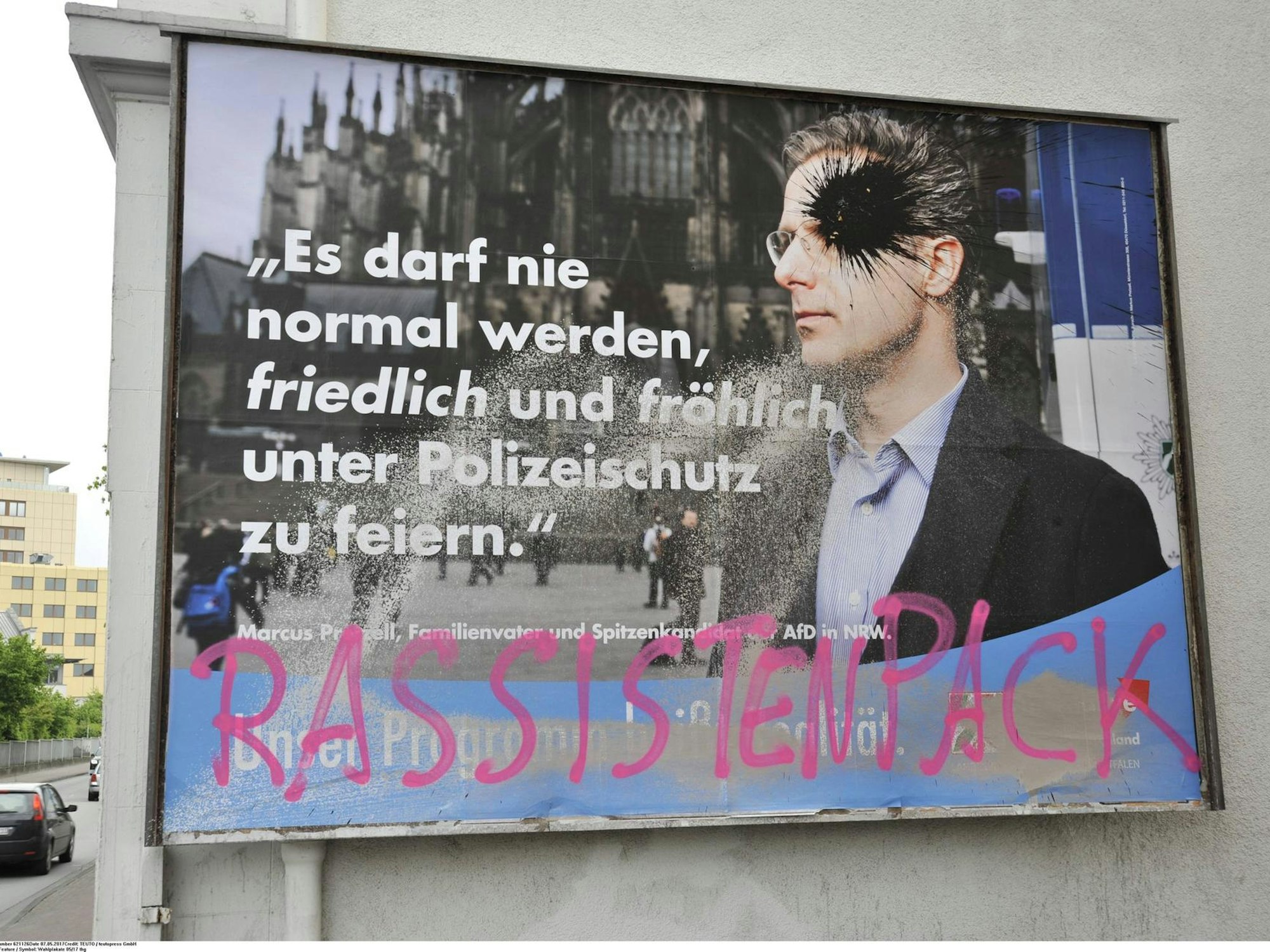 wahlplakat beschädigt nrw afd