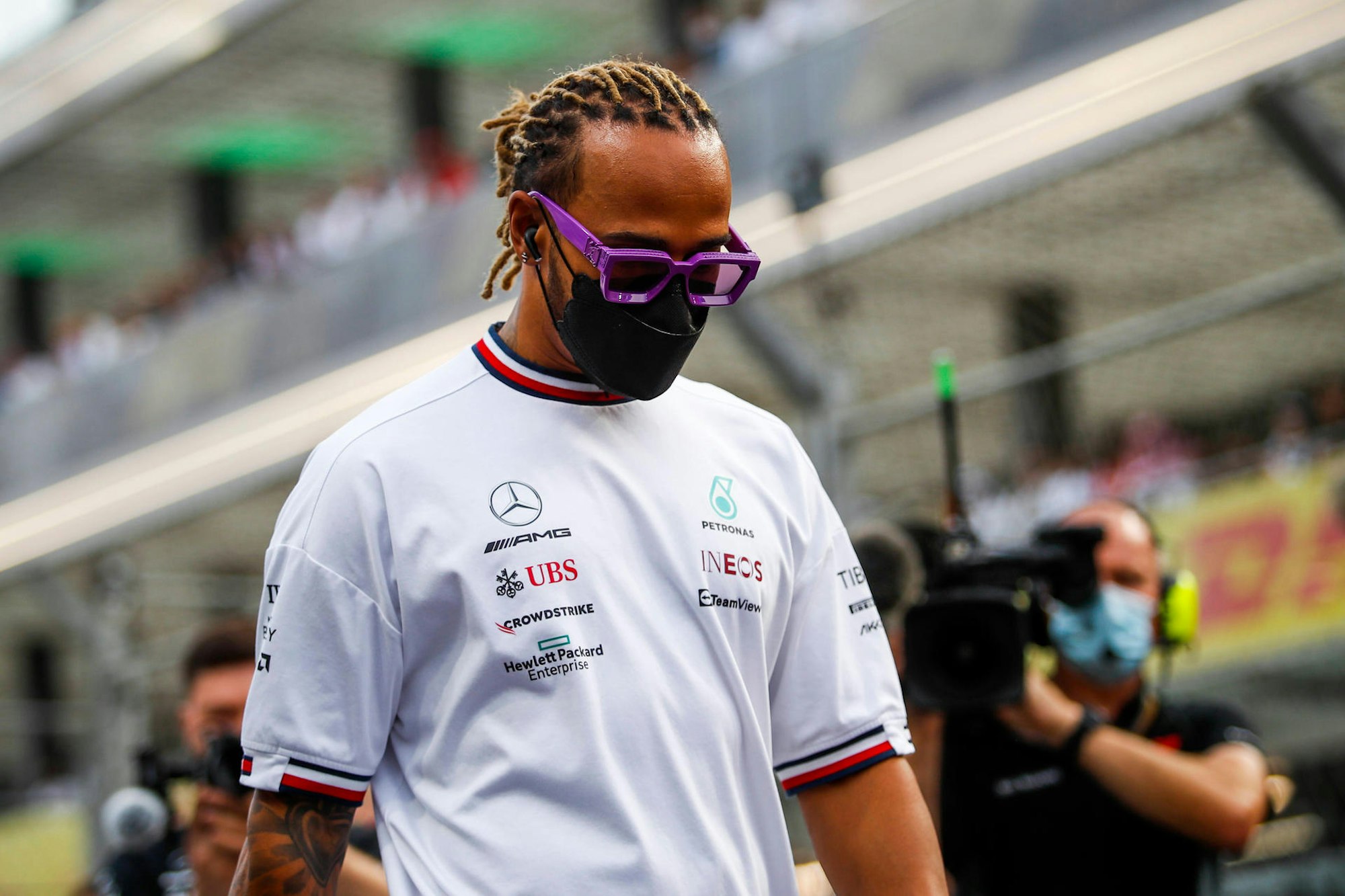 Hamilton vor dem Start