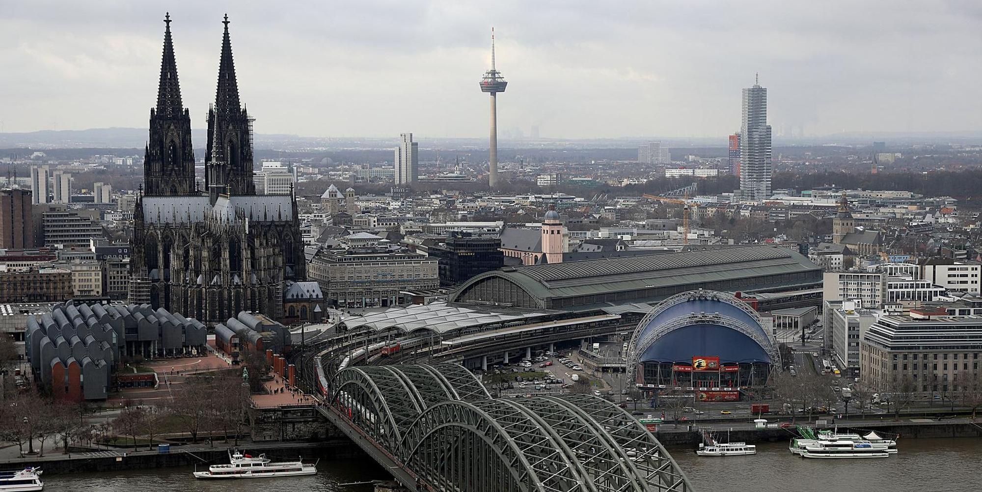 Kölner Dom Luftaufnahme