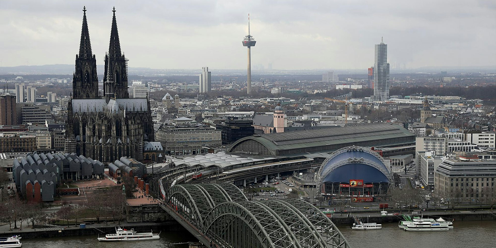 Kölner Dom Luftaufnahme