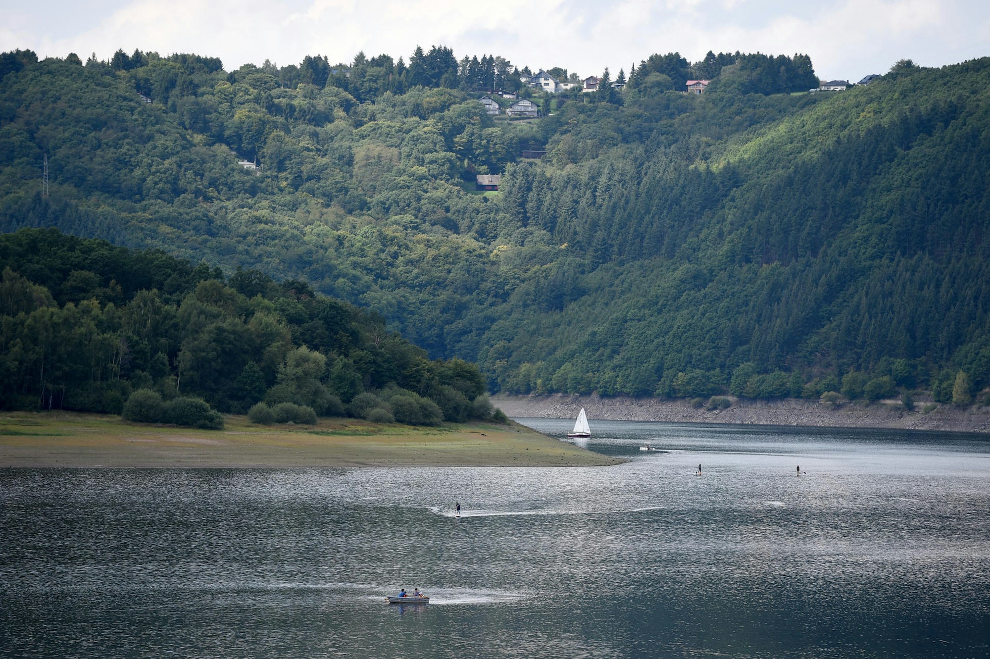 boote auf dem rursee