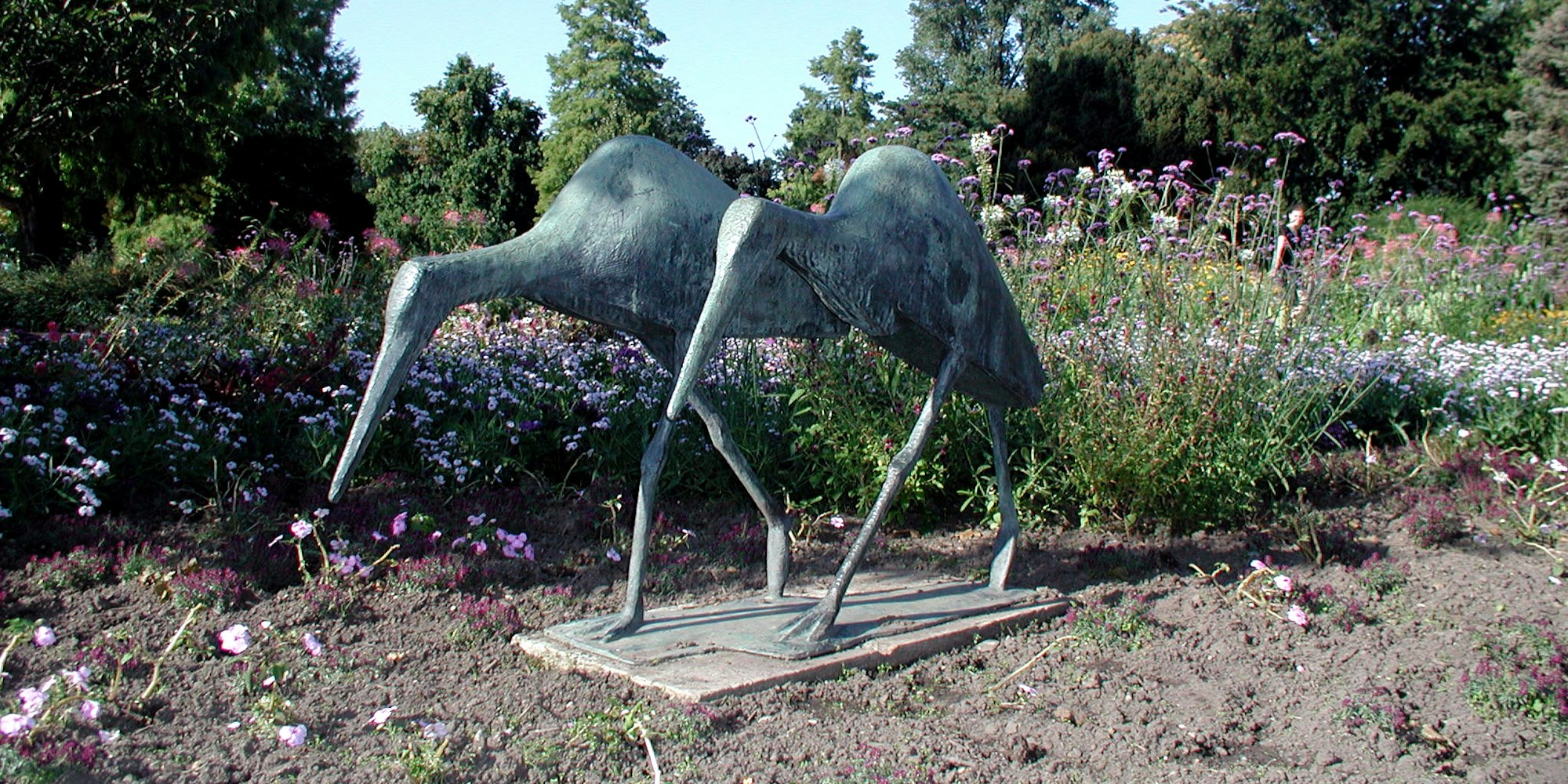 Rheinpark-Köln-Zwei-Störche-1956-Philipp-Harth