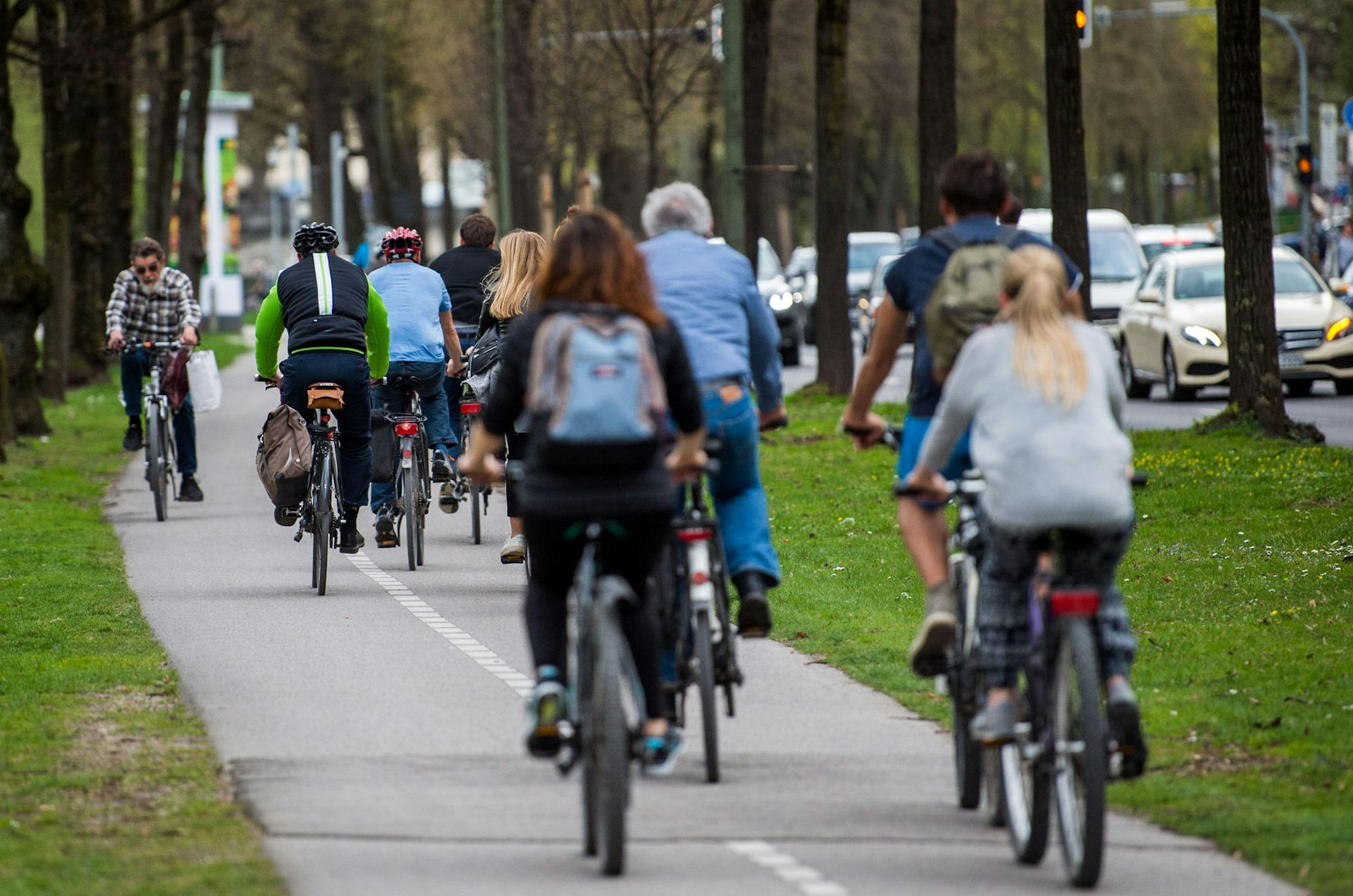 lust und leid beim rad fahren viele räder