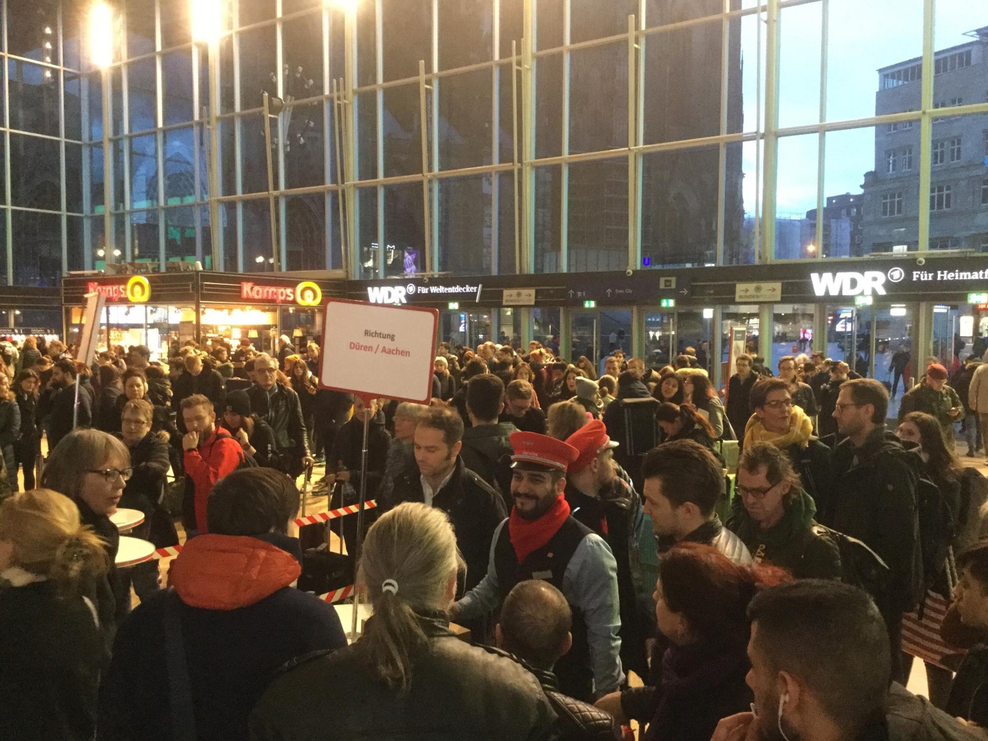 Hauptbahnhof gestrandete