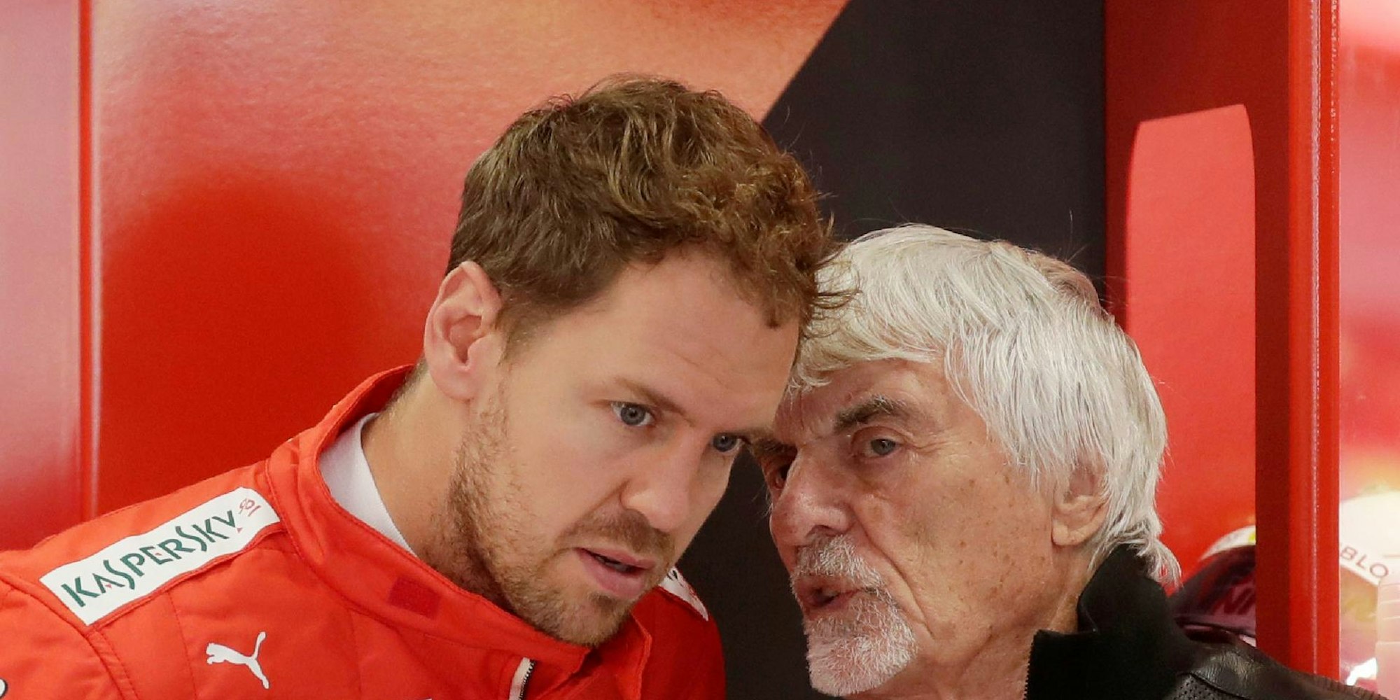 Vettel Ecclestone dpa