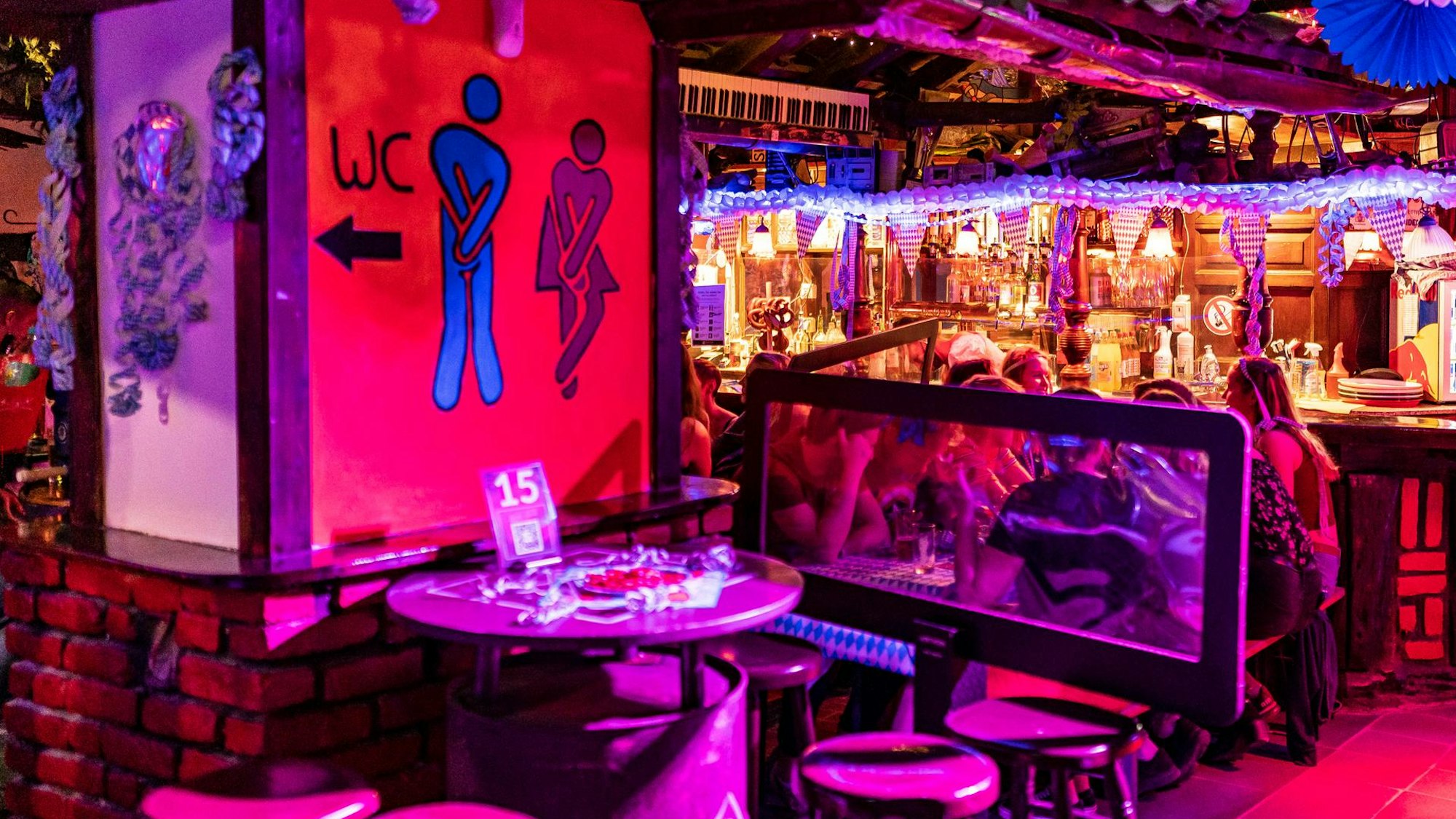 Der Club Klapsmühle von innen