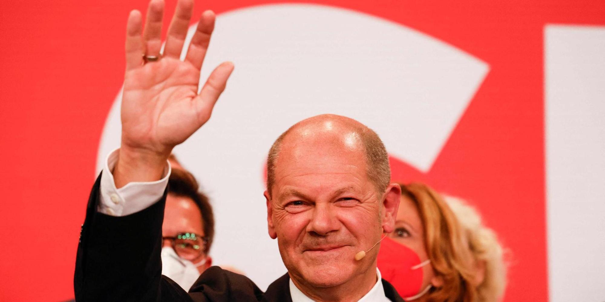 Olaf Scholz Wahlabend Reaktion