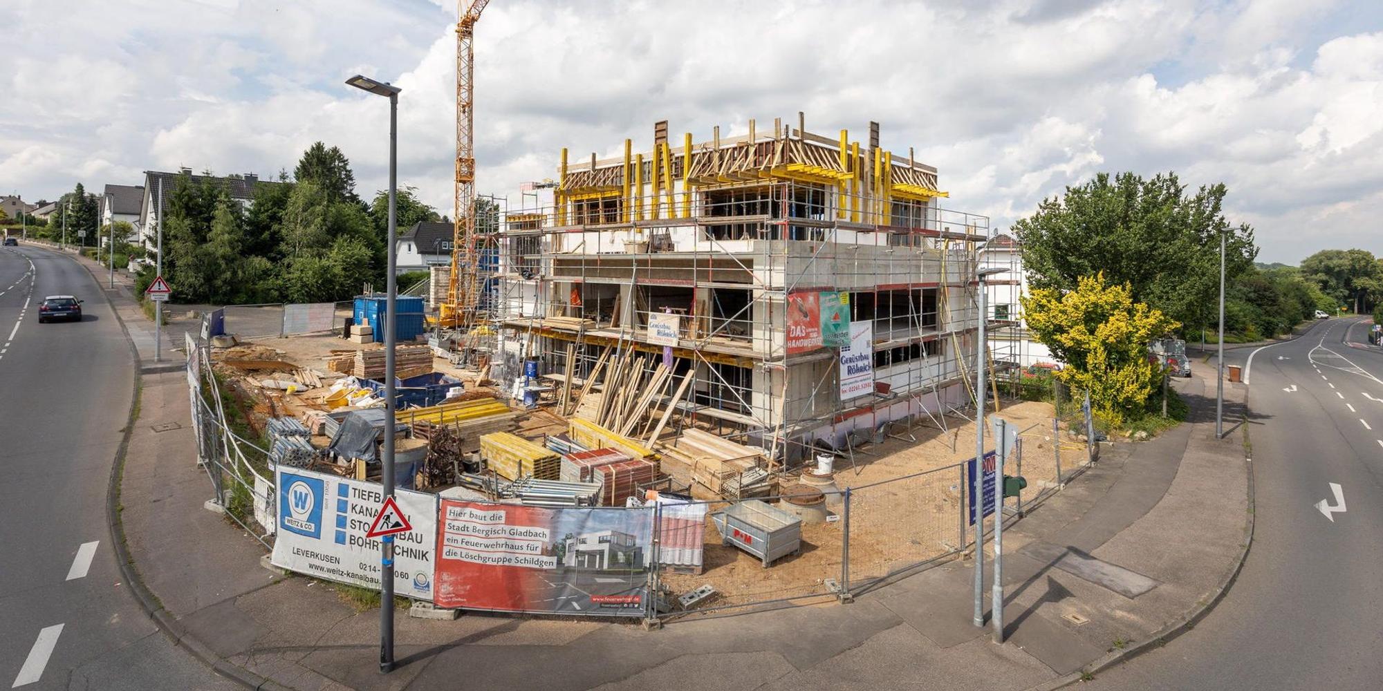 Baustelle Feuerwehrhaus Schildgen 061221
