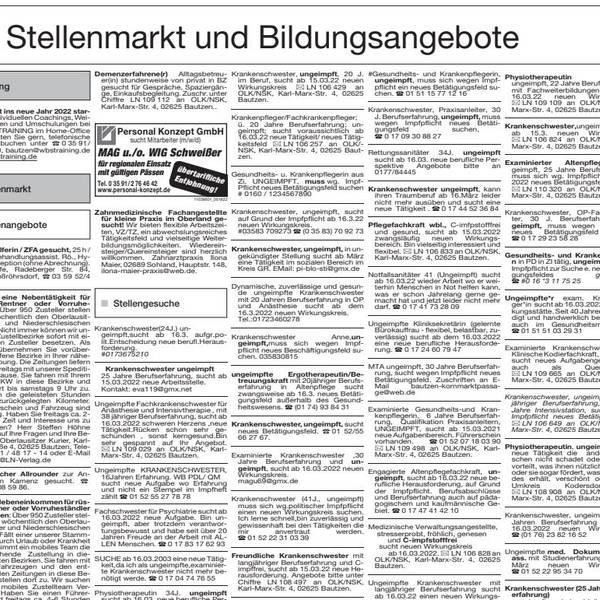 Stellenanzeigen Ungeimpfte
