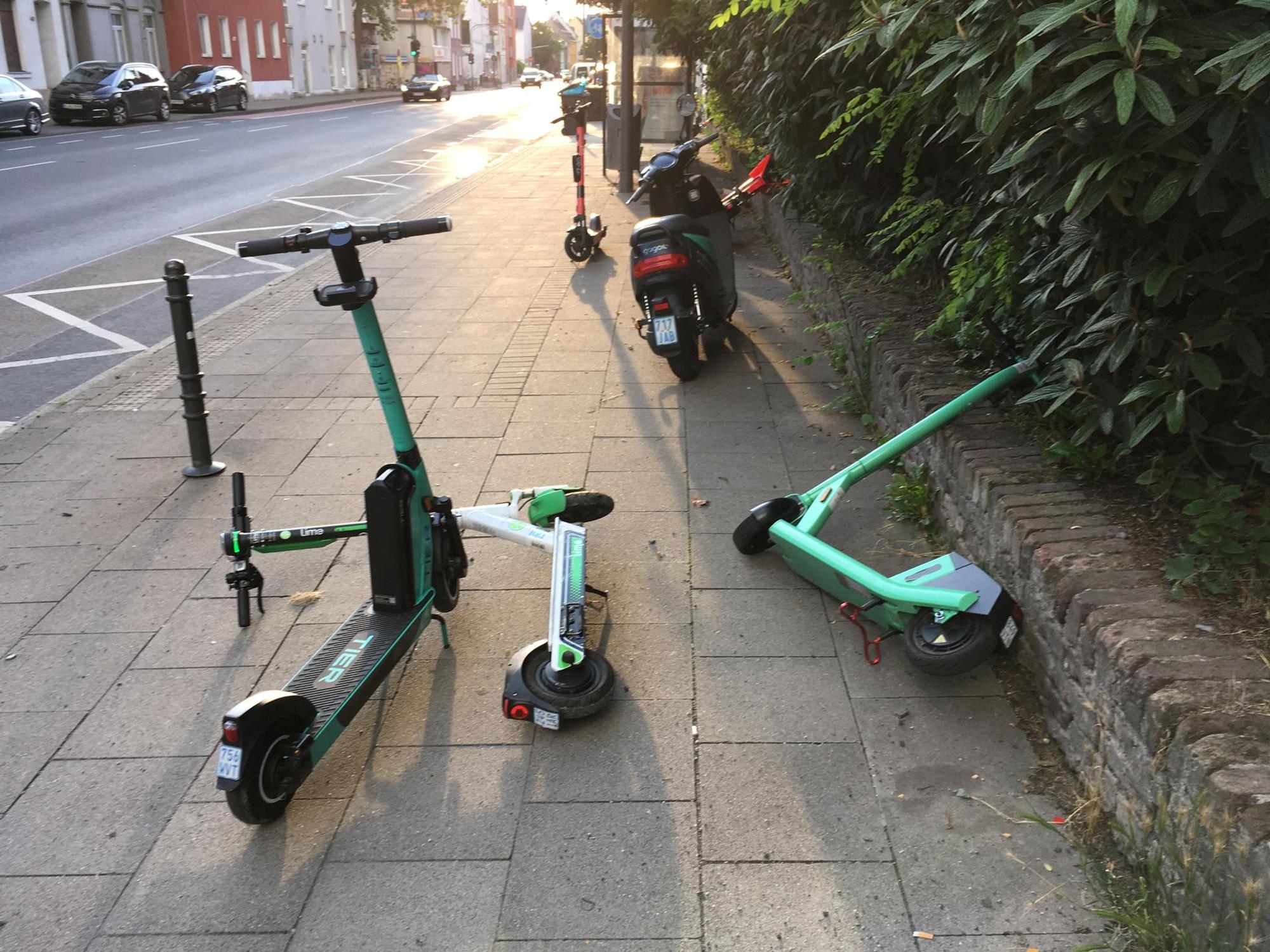 E-Scooter in Köln-Ehrenfeld