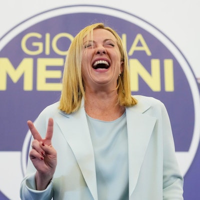 Giorgia Meloni nach Sieg 280922
