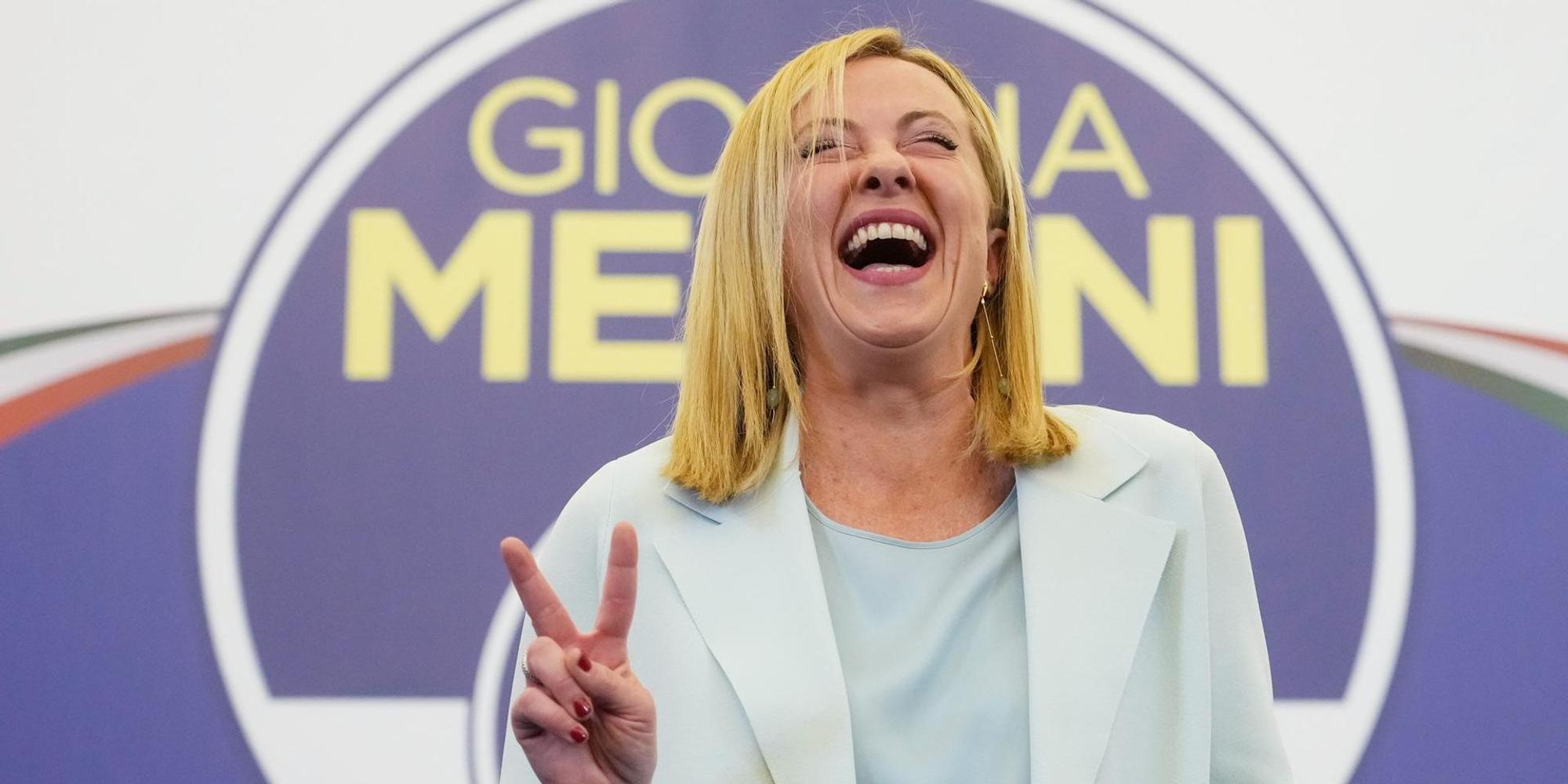 Giorgia Meloni nach Sieg 280922