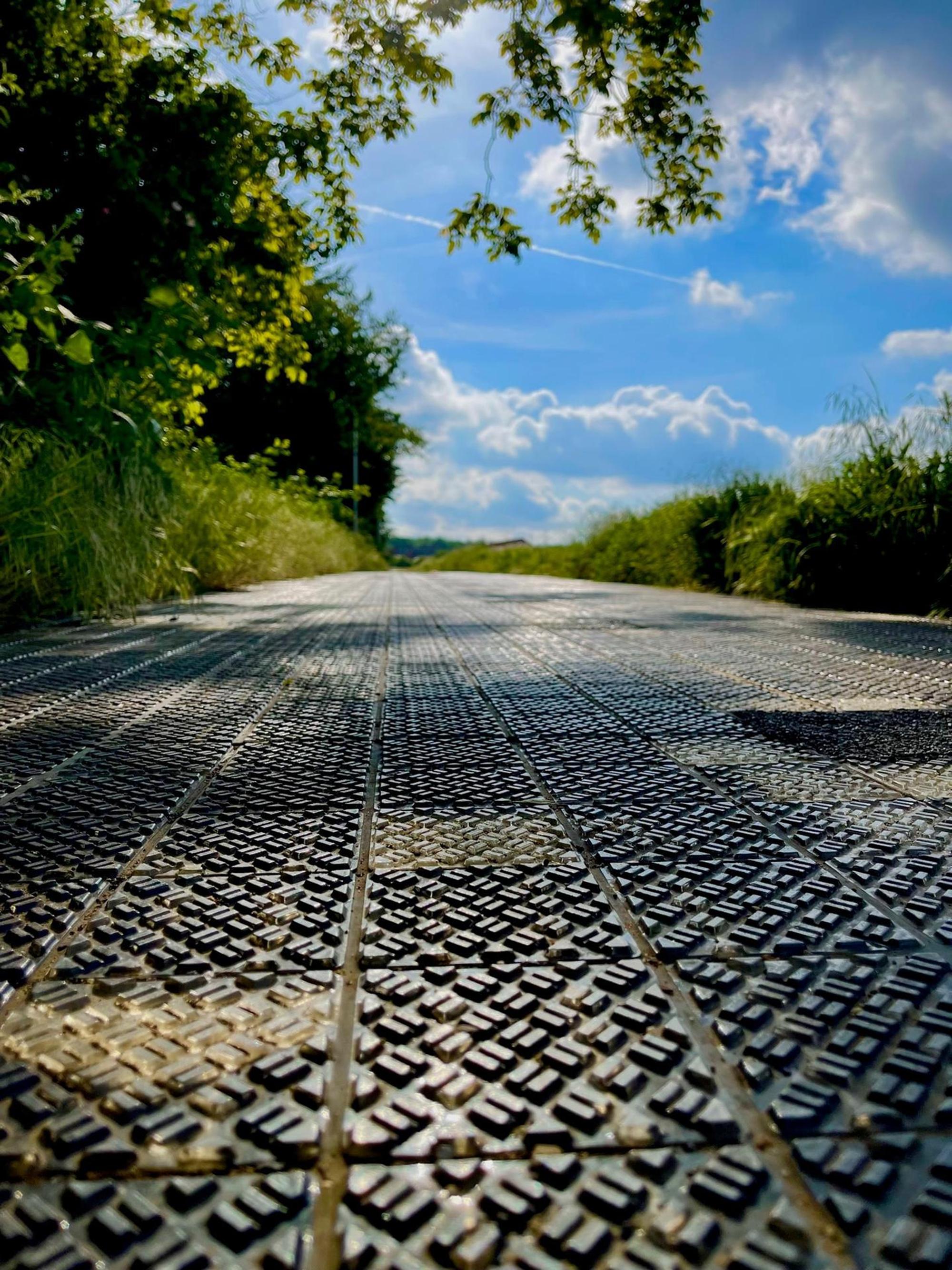 Solarradweg Stromerzeugungsanzei