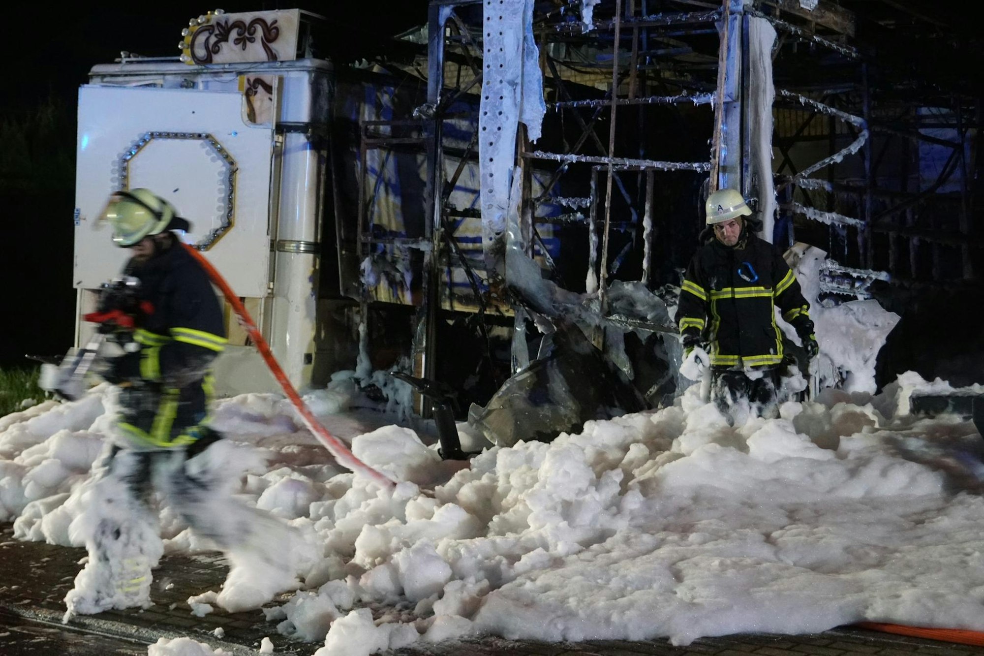 Feuer Kirmeswagen Euskirchen Detail II