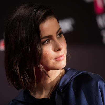 Lena Meyer-Landrut posiert für Fotografen.