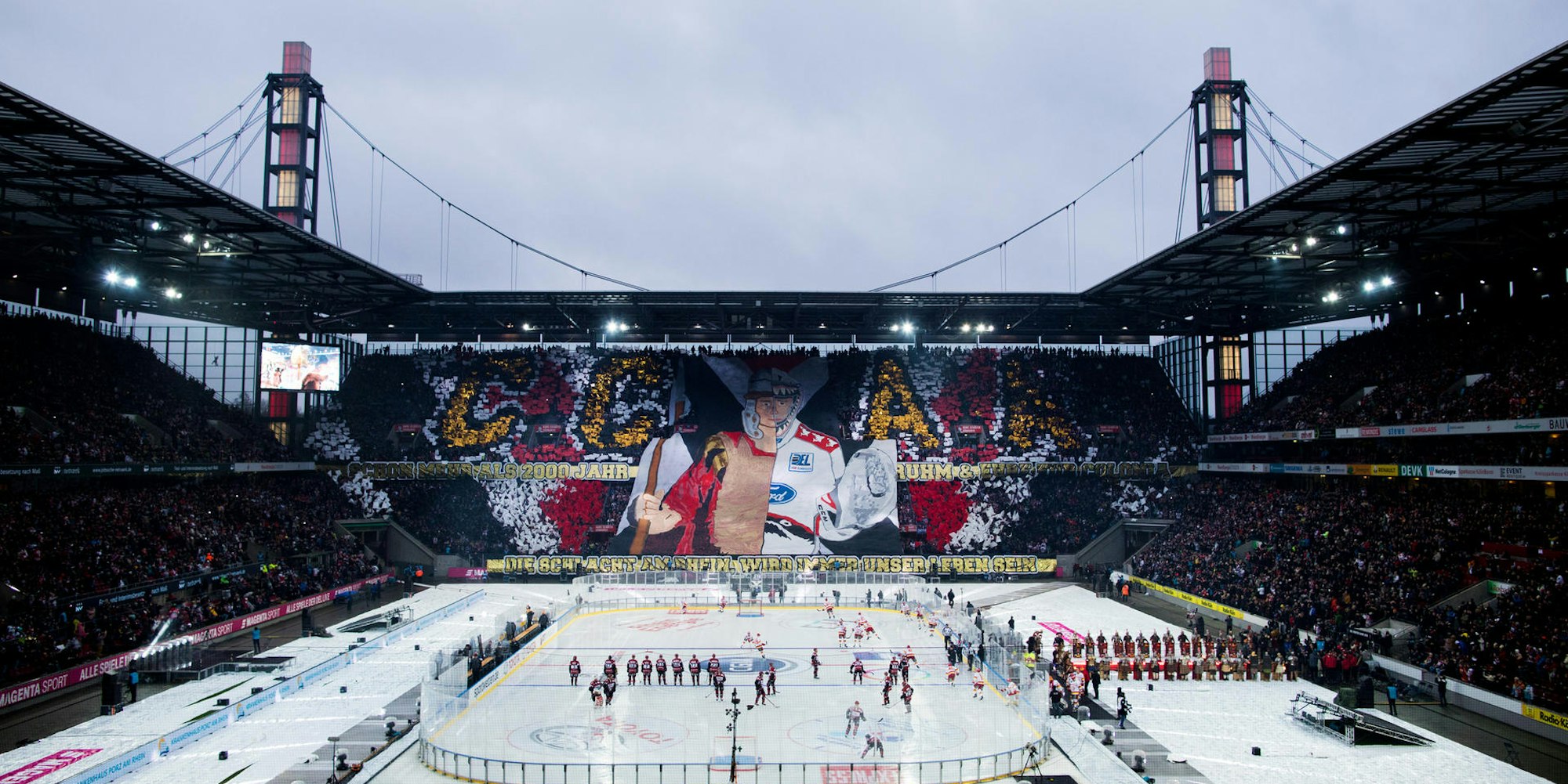Eisfläche im Stadion