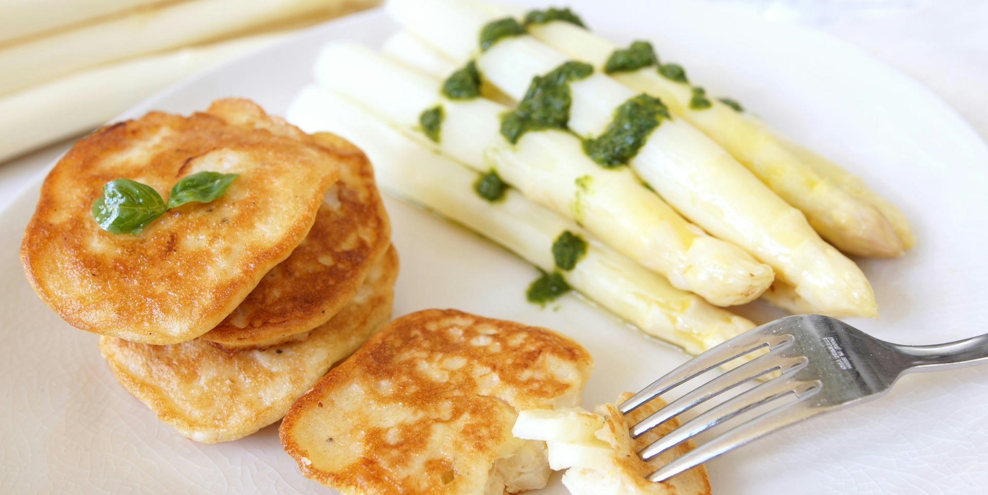 Spargel zweierlei mit puffer rezept der woche