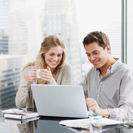 Symbolbild Paar selbstständig