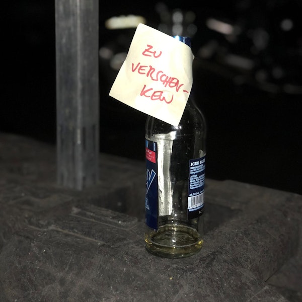 Flasche zu verschenken