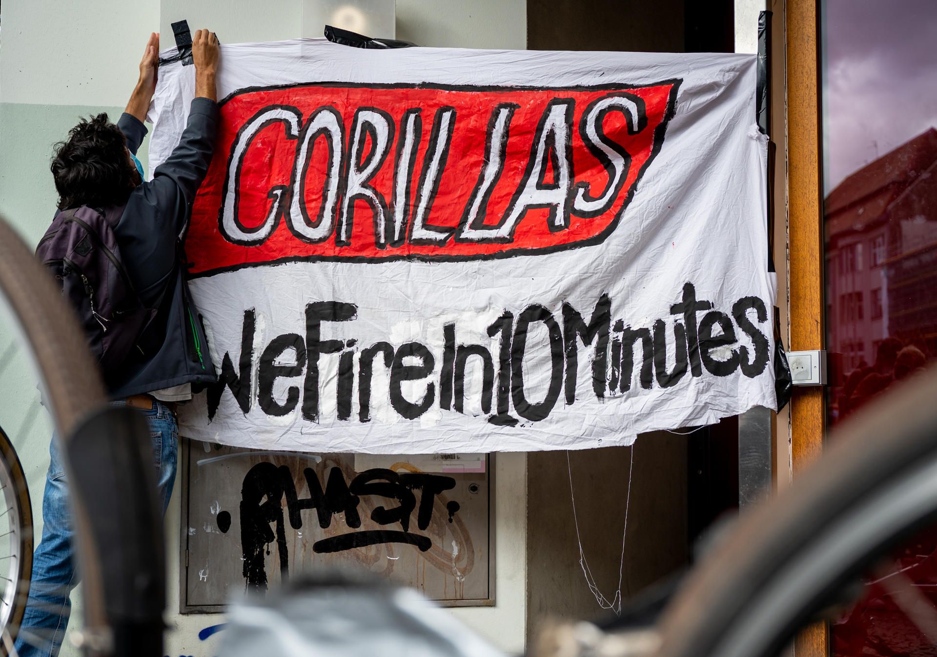 Gorillas DPA Streik 081121