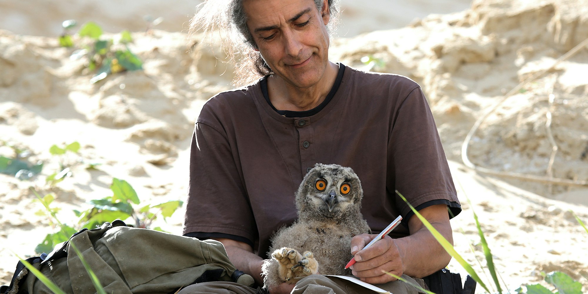 Eulenmann Stefan Brücher mit Jungtier