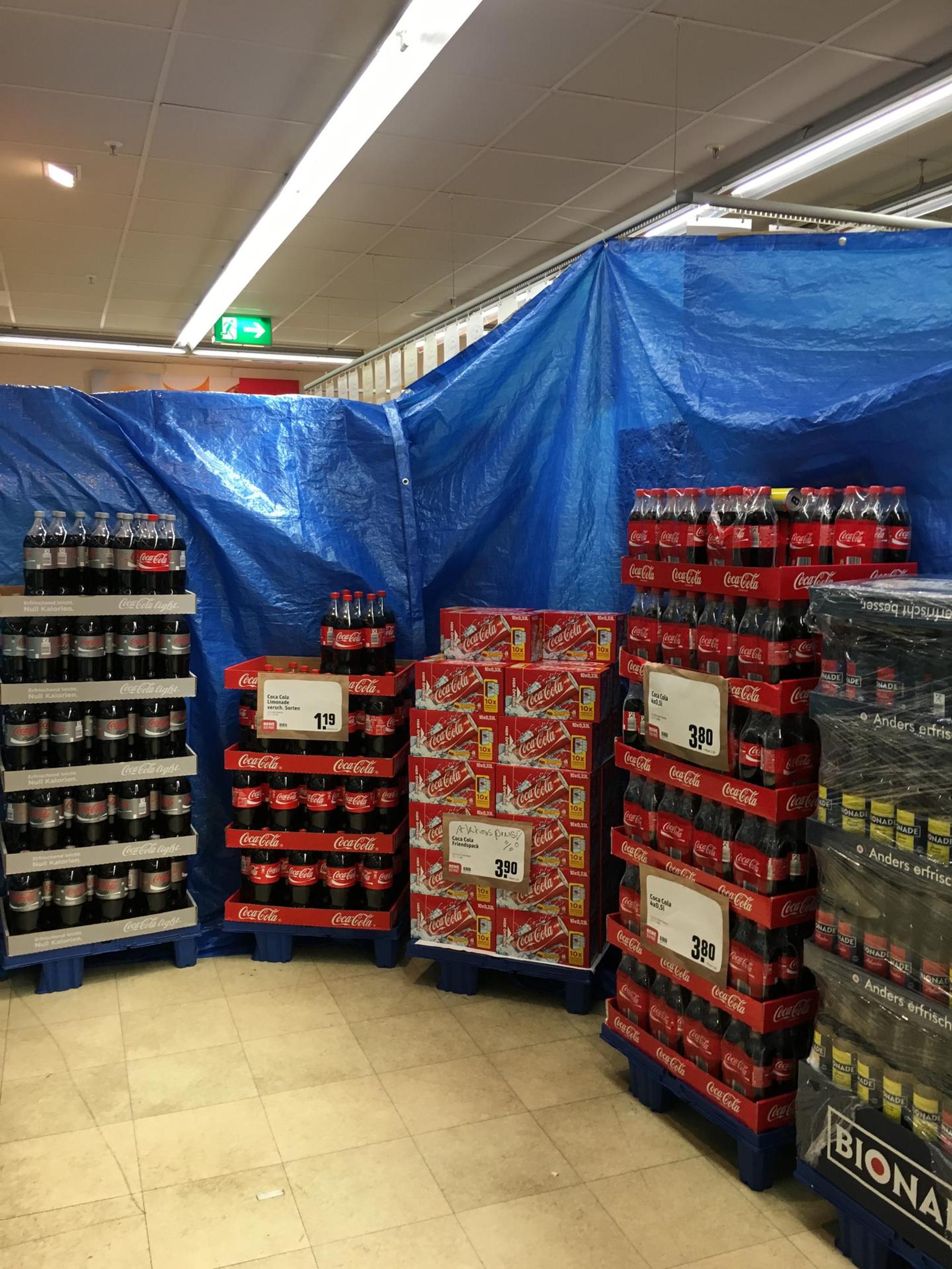 Glasverbot im Supermarkt