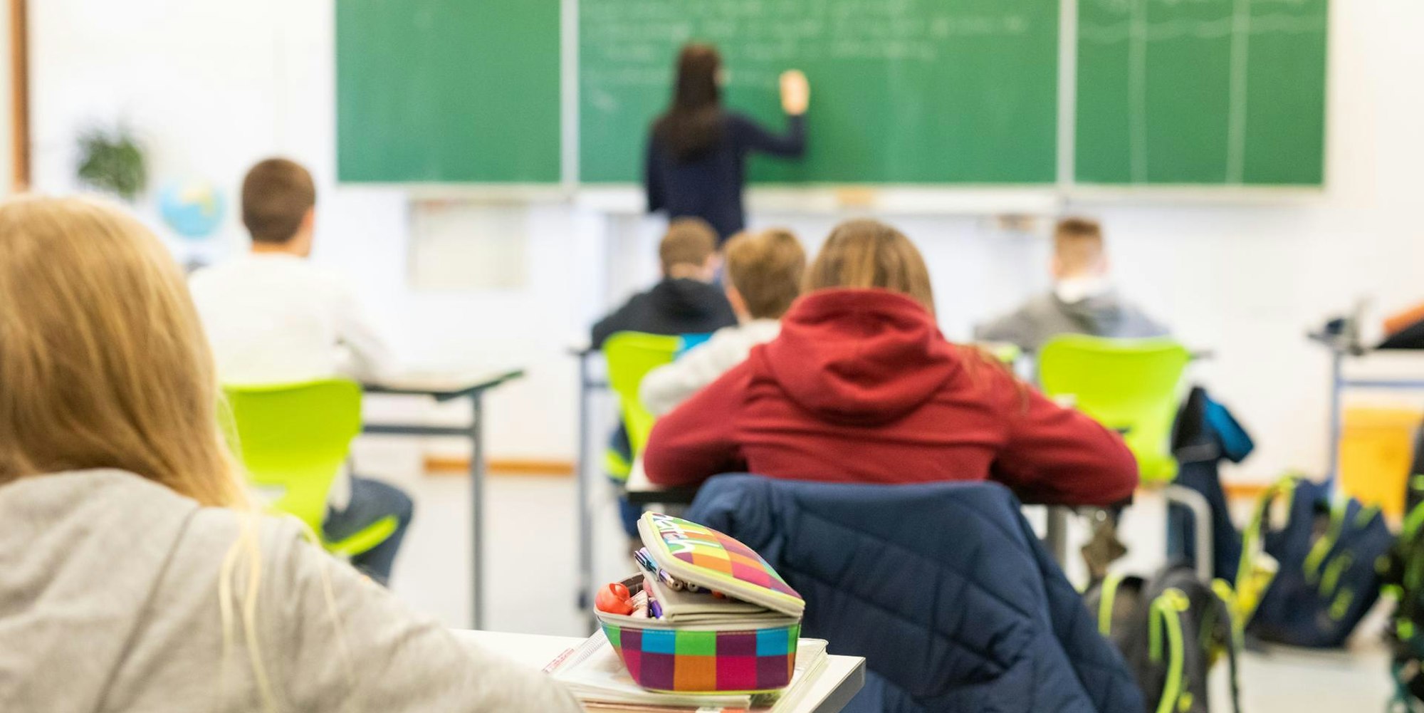 Schule Corona Klassenraum