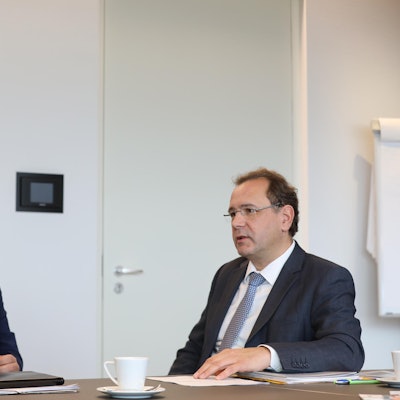 Dieter Steinkamp, Gerald Linke (rechts)