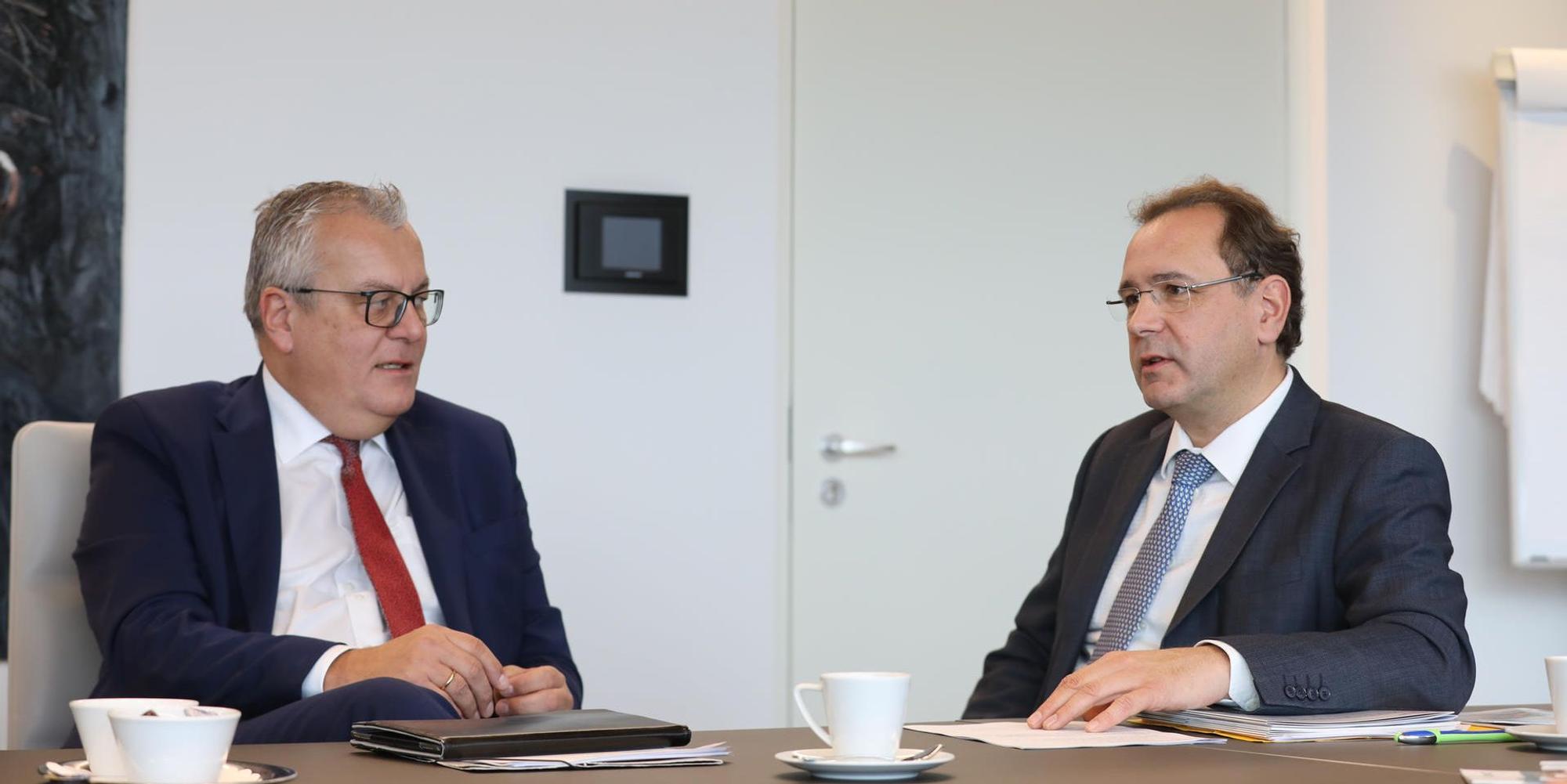 Dieter Steinkamp, Gerald Linke (rechts)