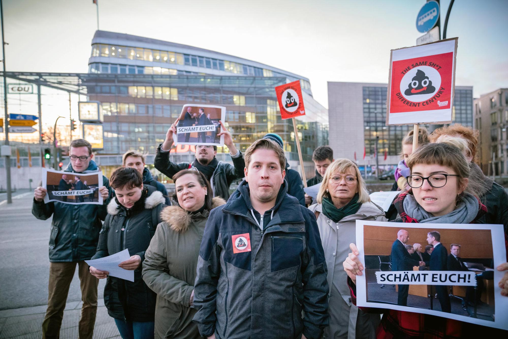 Kevin Kühnert Demo Thüringen