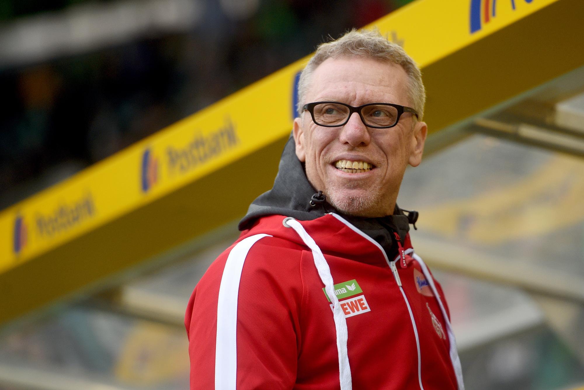 Peter Stöger freut sich