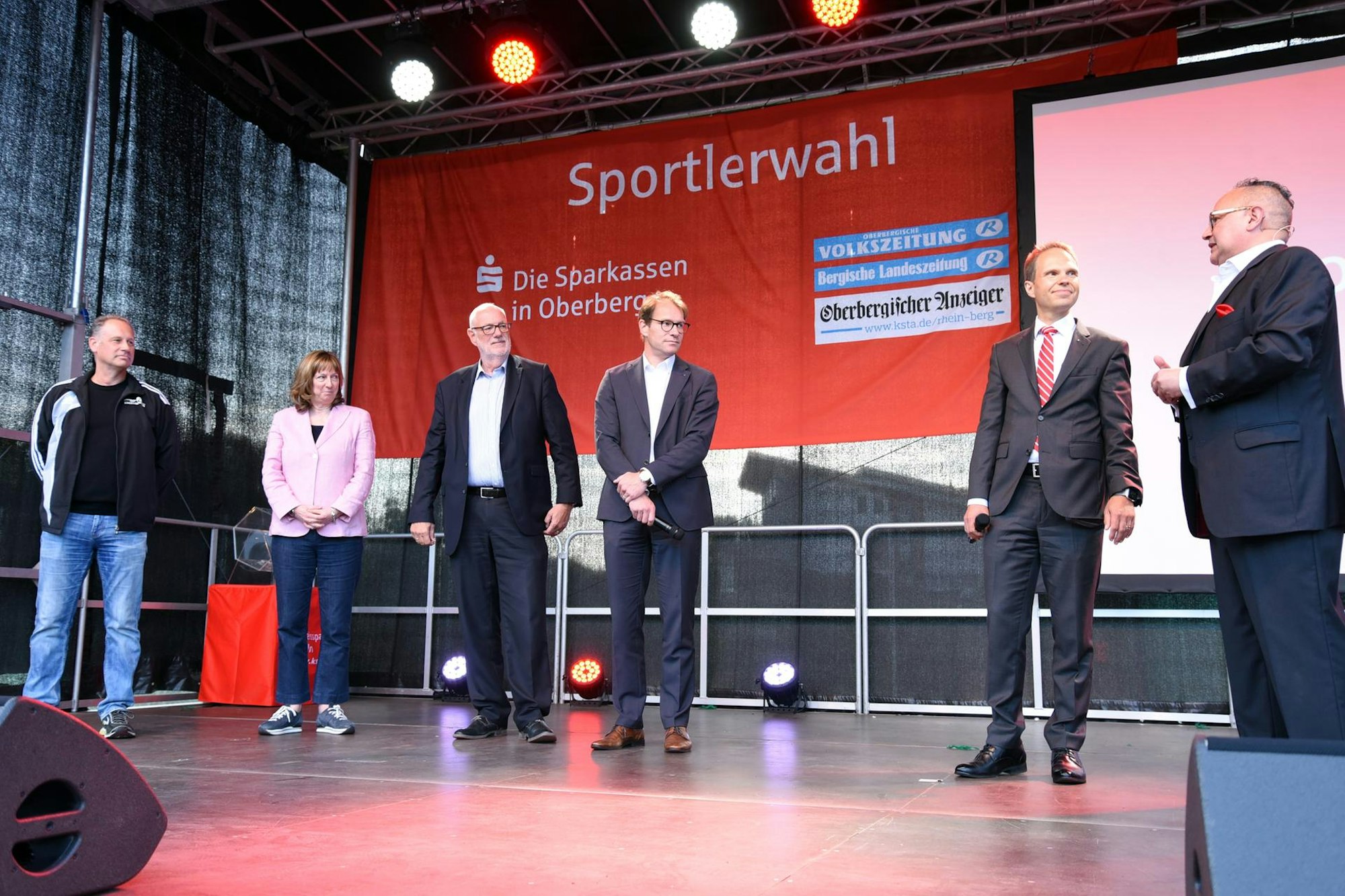 Sportlerwahl OB Bühne