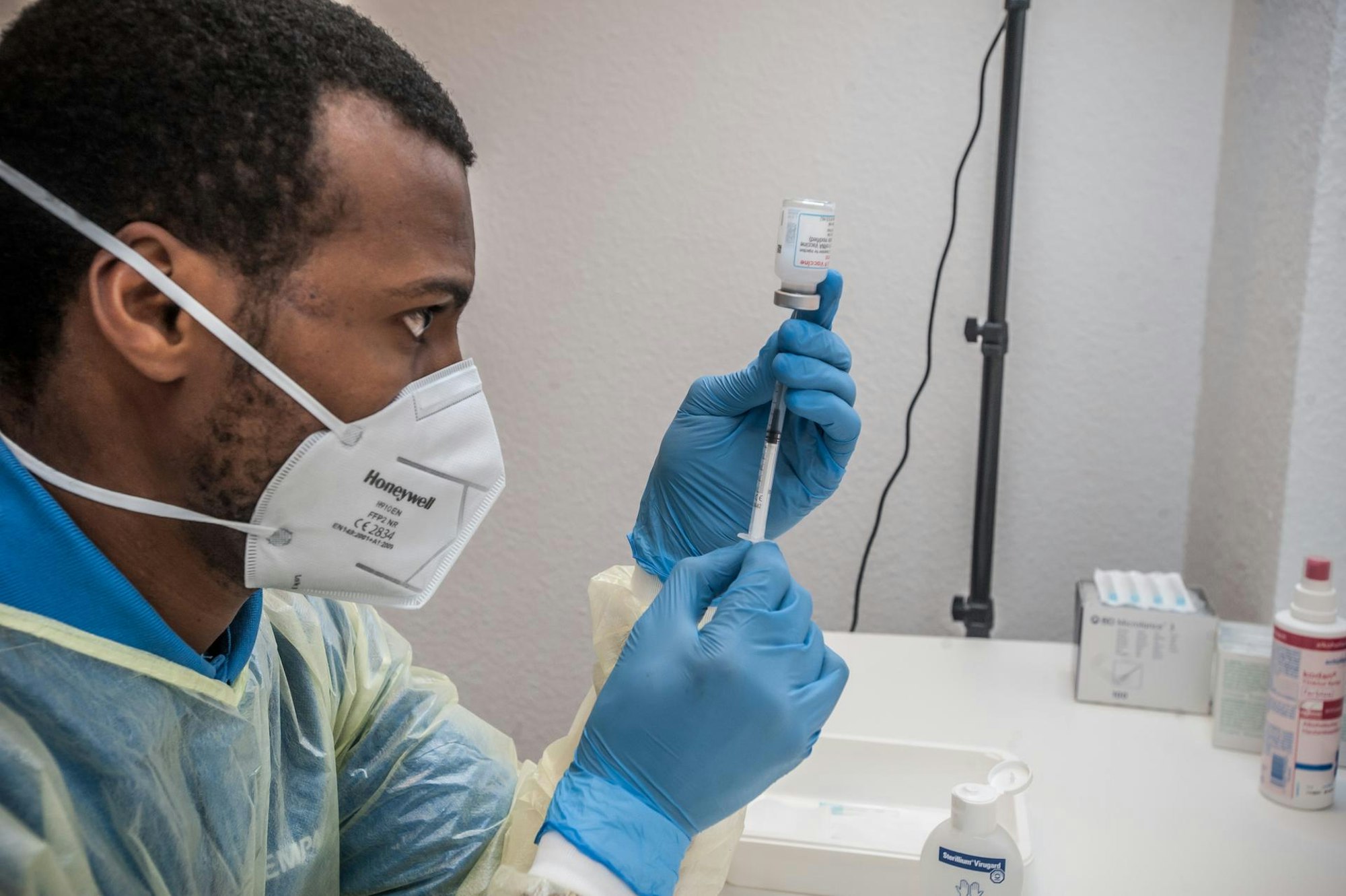 Impfkampagne Booster Chempark Vorbereitung