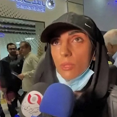 Rekabi in Teheran afp 191022