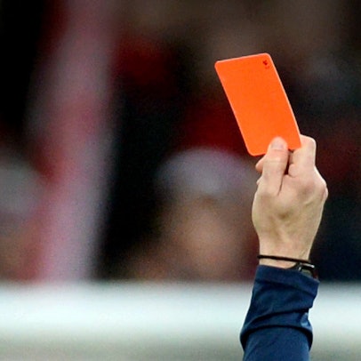 Rote Karte Fußball