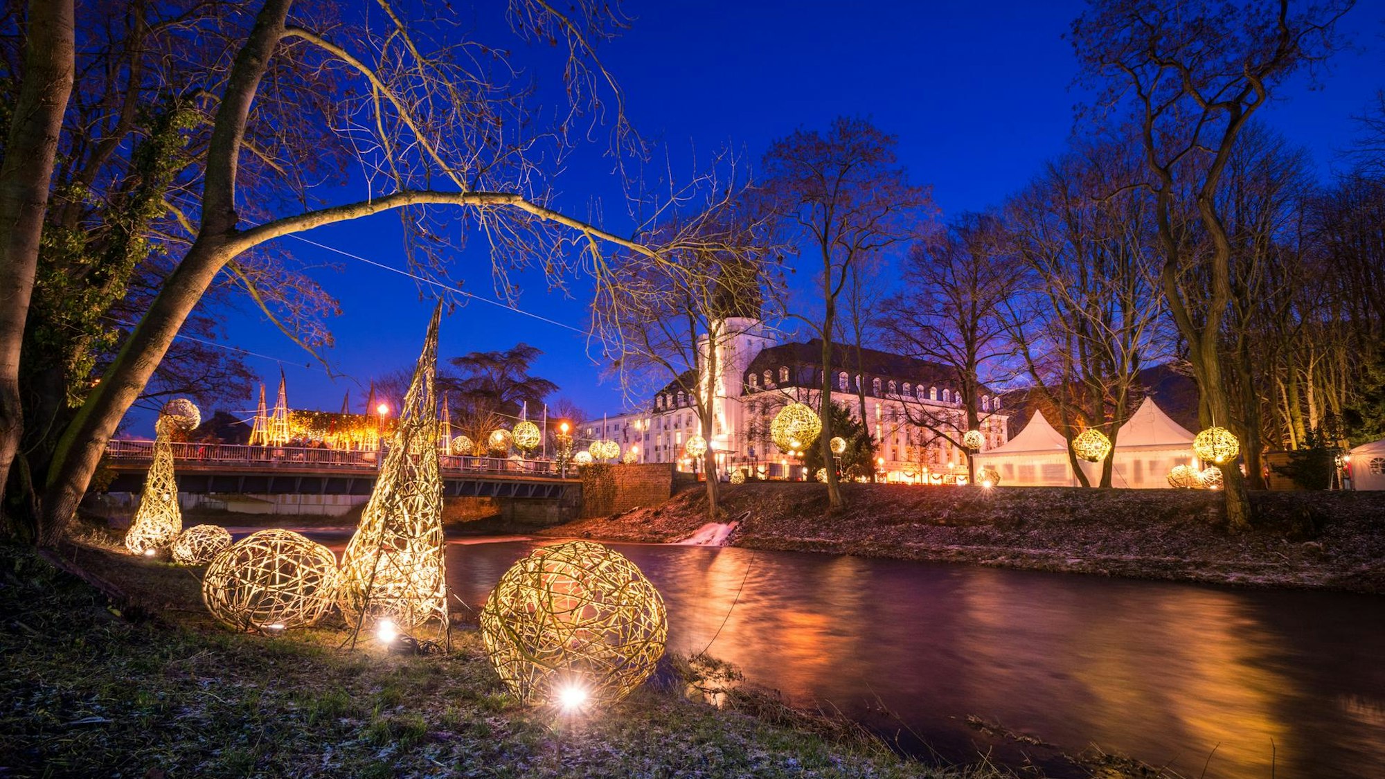 Uferlichter an der Ahr in Bad Neuenahr-Ahrweiler