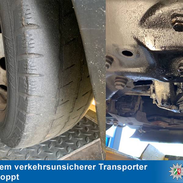 LKW aus dem Verkehr gezogen